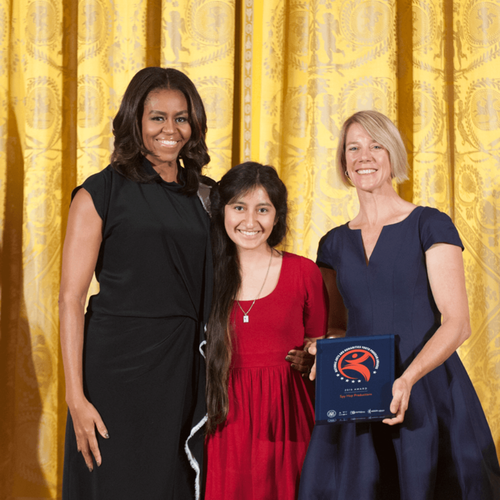 NAHYP Award Spy Hop was recognized with The National Arts and Humanities Youth Program Award in 20015